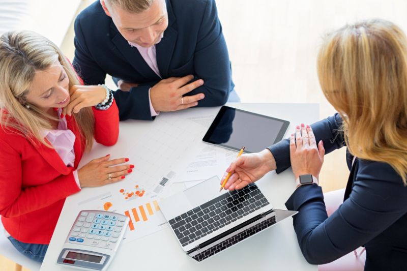 a group of people on a meeting